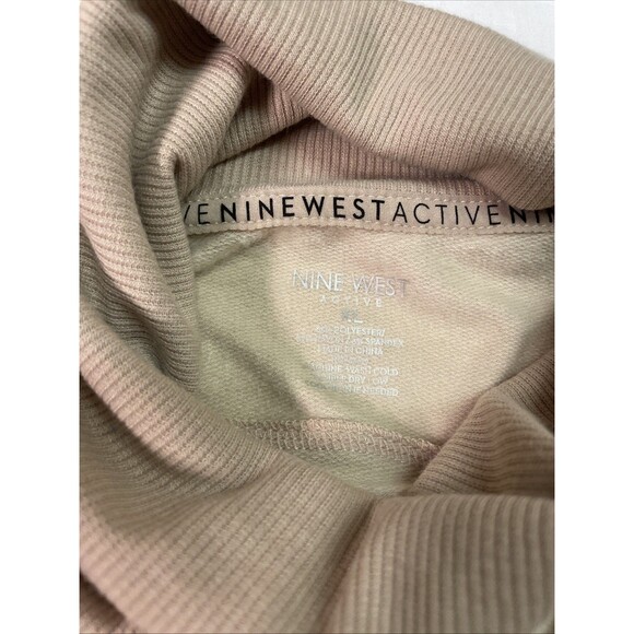 Nine West Active Womens Sweater Size XL Beige Turtle Neck Long Sleeve Stretch - Picture 4 of 8